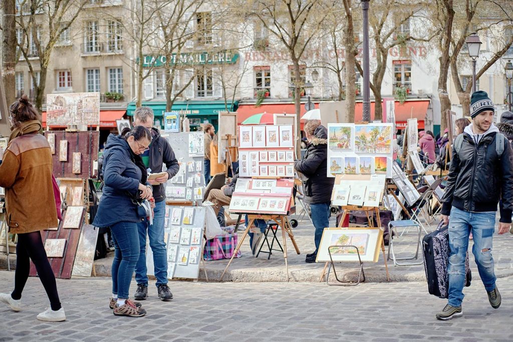 Plaza de los artistas París 