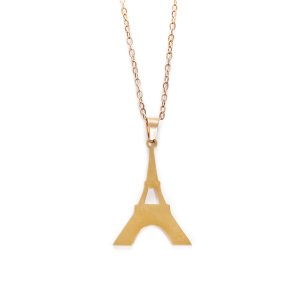Collar Torre Eiffel Dorado