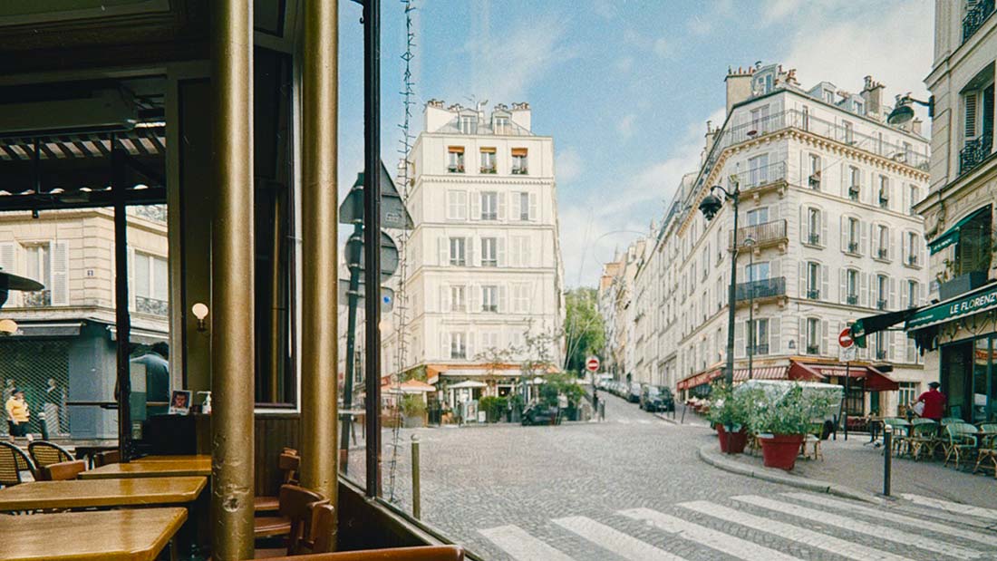 Vista desde le Progres, un cafecito que me encanta en Montmartre.