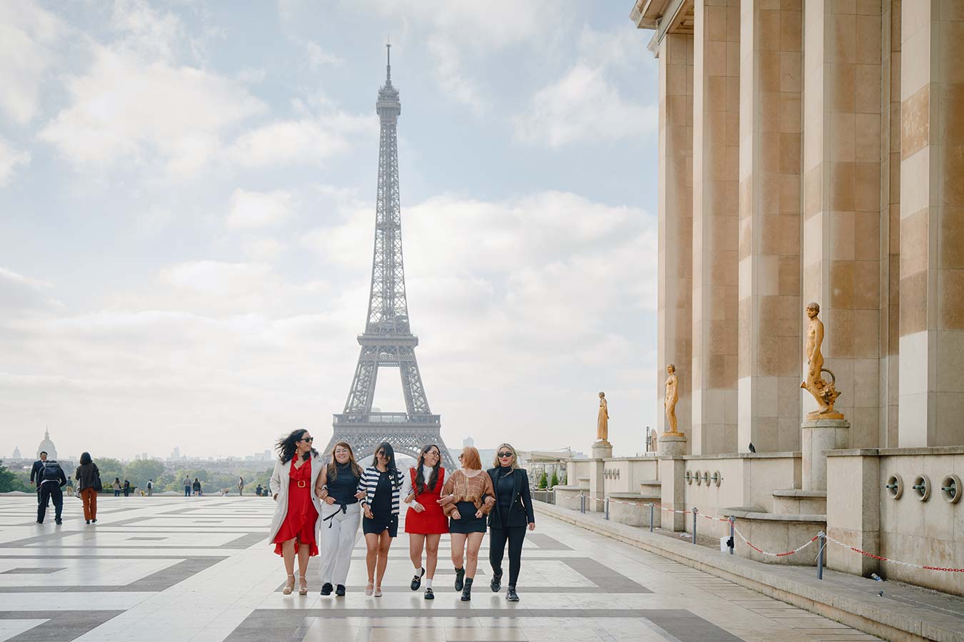 Sesión de fotos con amigas en París